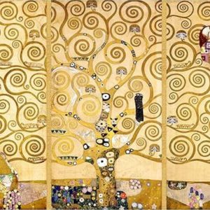 L'Arbre de vie de Klimt en poster HD, vue sur le centre de l'œuvre