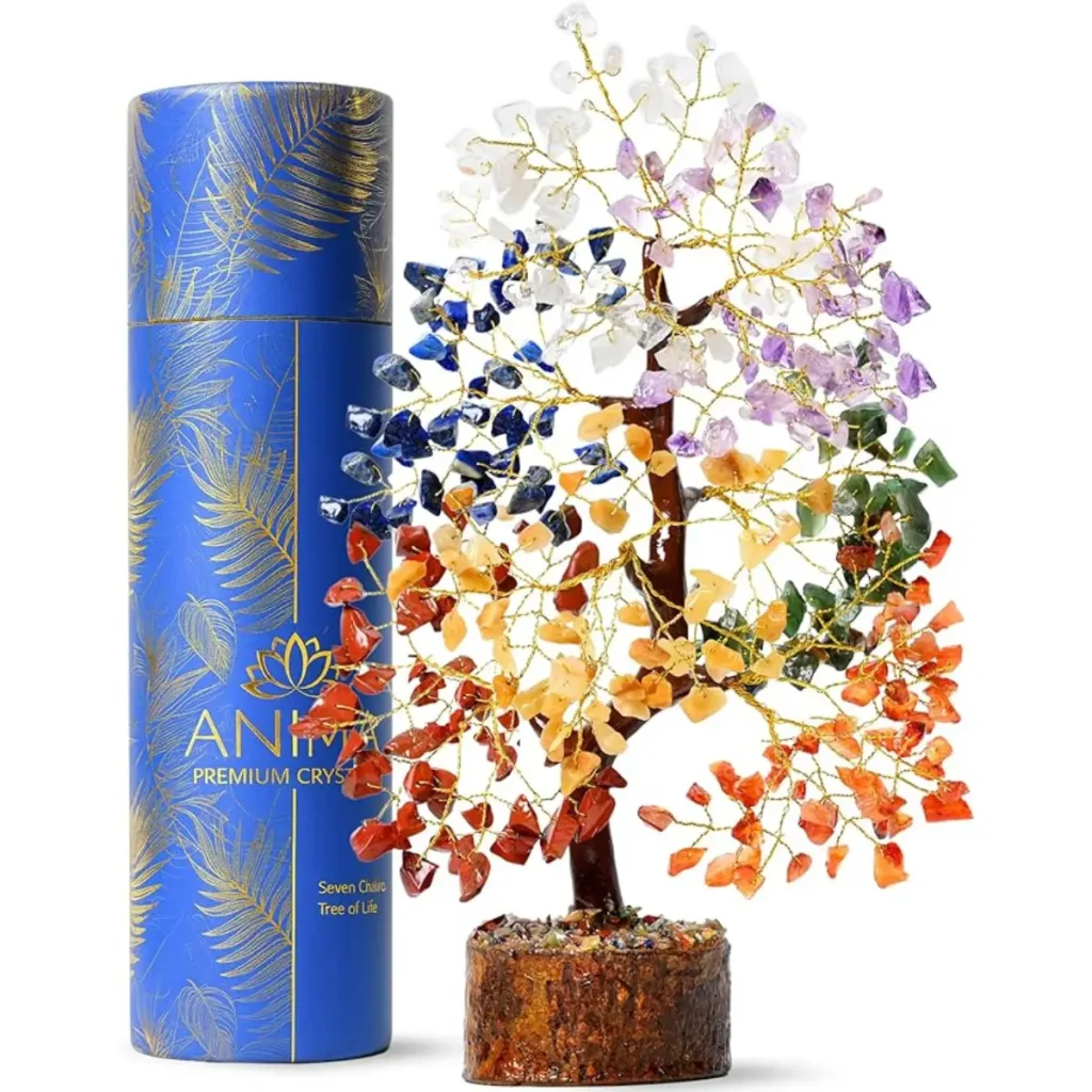 Arbre de vie 7 chakras en pierres naturelles à poser