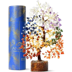 Arbre de vie 7 chakras en pierres naturelles à poser